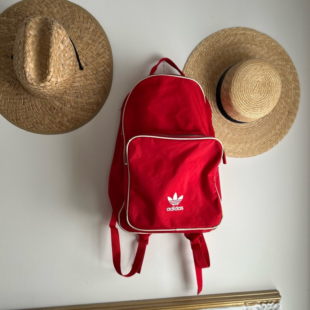 Vintage Adidas Red Backpack